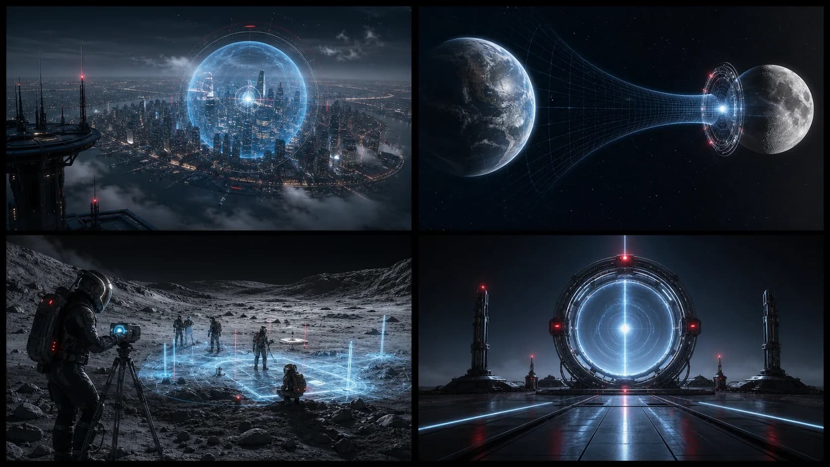 Coordinate layers lock onto a city that never stops moving.